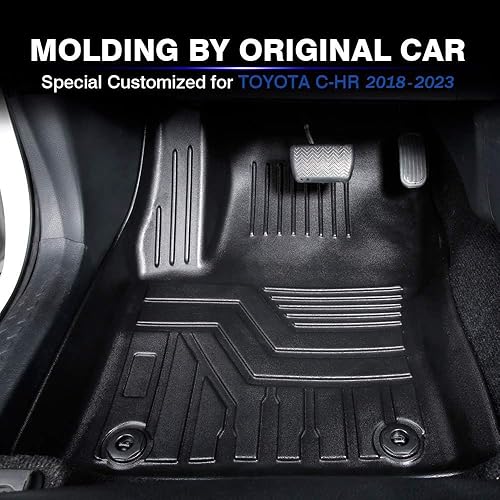 Miniatura 3 de KUST 3D - Juego de alfombrillas de auto para parte trasera de automóvil para todo tipo de clima, duradero, sin olor, TPE