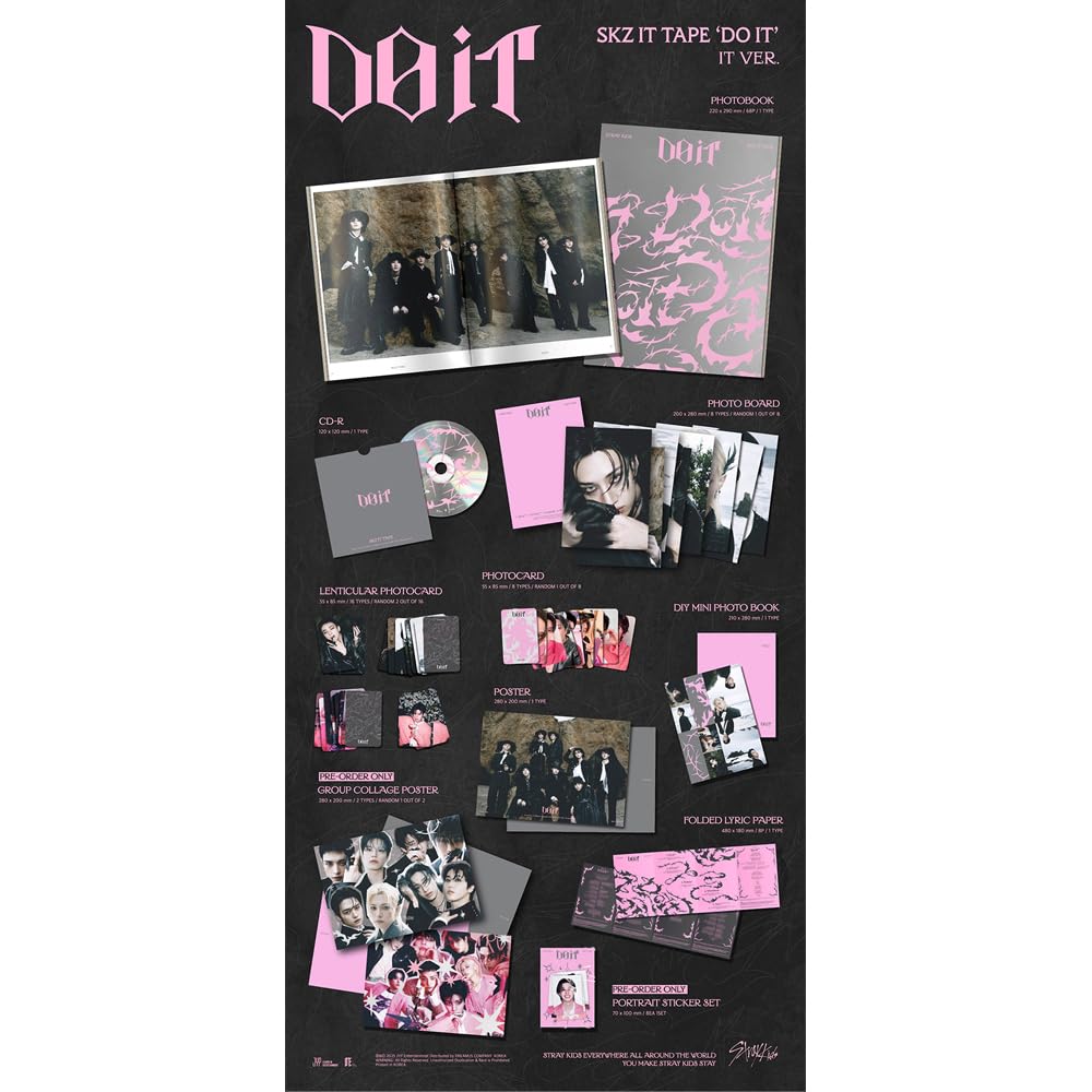 STRAY KIDS [SKZ IT TAPE 'DO IT' (IT VER.) Standard Album] + Pre