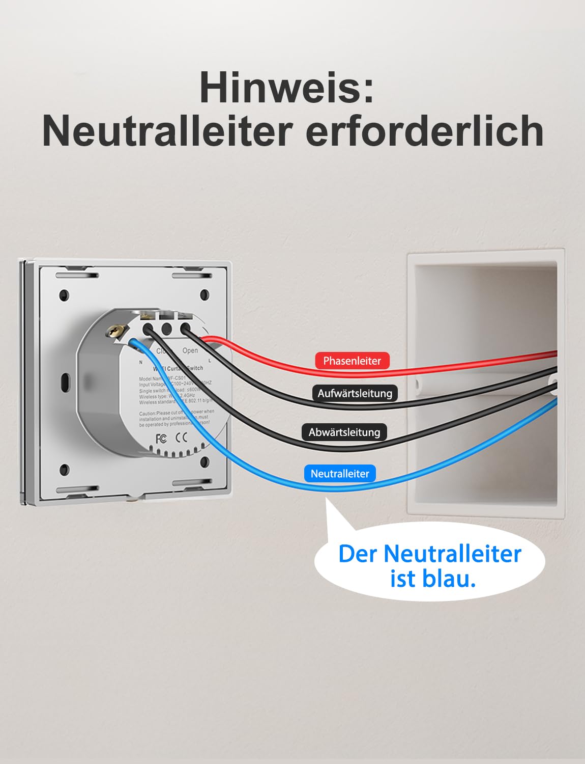 Maxcio WLAN Touch Rolladenschalter für Smart Home mit Sprachsteuerung | Kompatibel mit Alexa/Google Home, Abschaltbare LED-Beleuchtung für Schlafzimmer, Silber 4 Packs, 240V 10A, Nullleiter