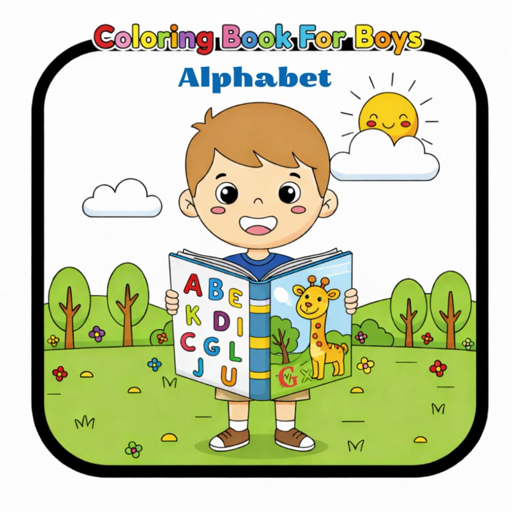 Coloring Book For Boys. Alphabet