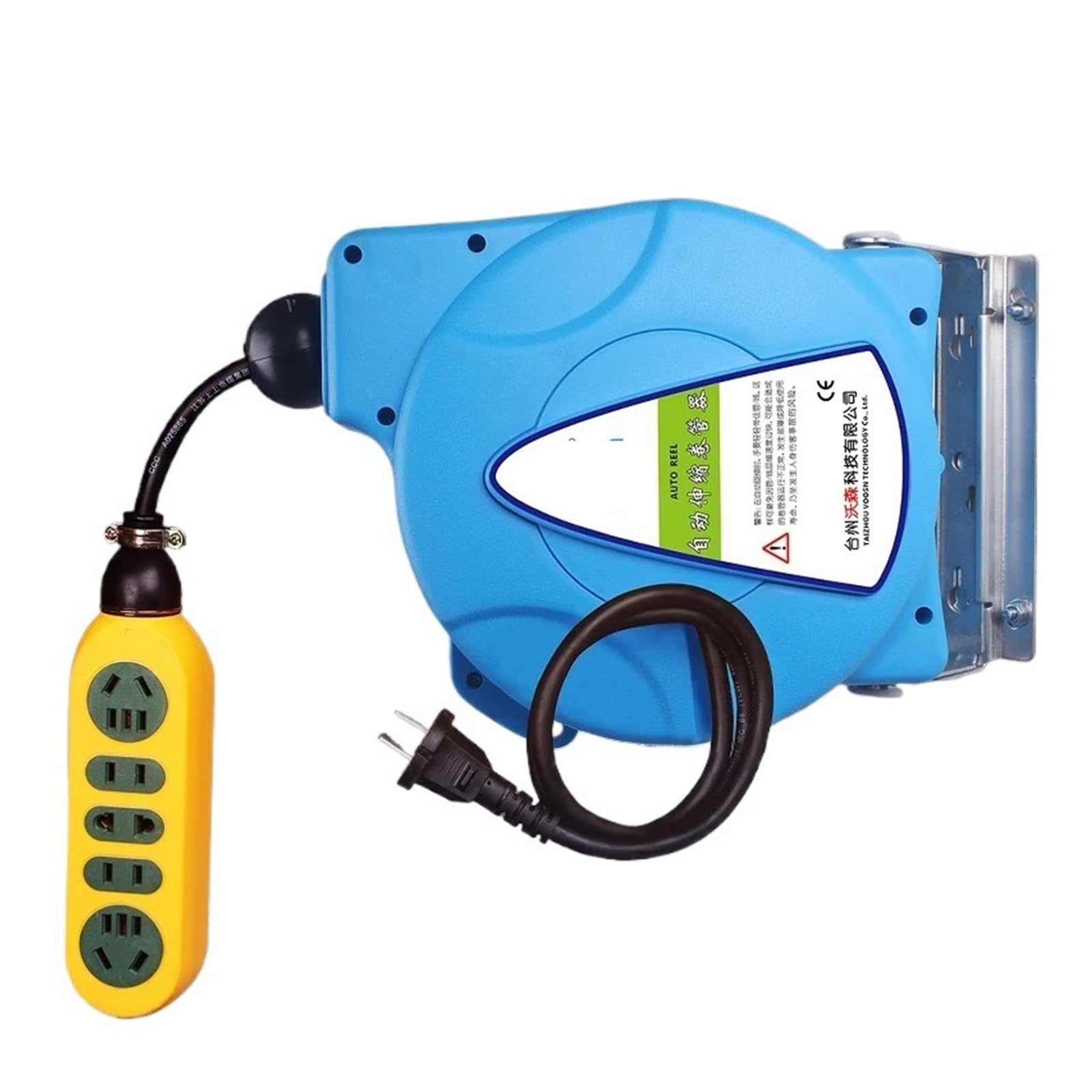 Avvolgicavo, 10M Cavo di alimentazione retrattile automatico Bobina cavo telescopico elettrico Tubo flessibile 3000W