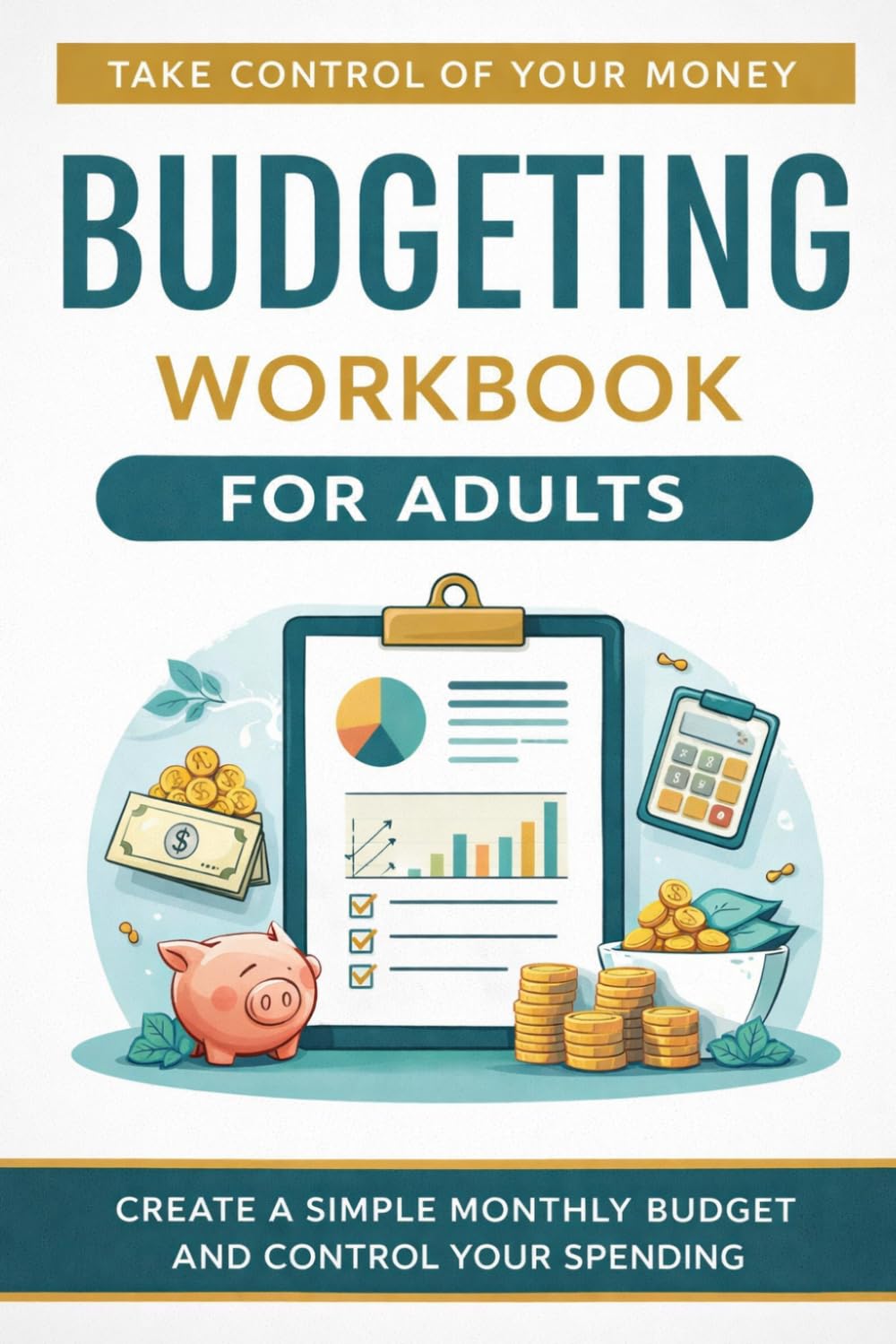 Budgeting Workbook for Adults: A Practical Plan to Control Spending, Track Expenses, and Build a Simple Monthly Budget That Works (The Money Mastery Workbook Series)