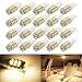 Boodled 20 x T10 RV Trailer 921 192 1206 42-SMD 12V Car Backup Reverse LED Bulbs 6000k Super White / 3500K Warm white 3020 (20xT10 1206 42smd White Board) (20Pcs Warm White -White Board)