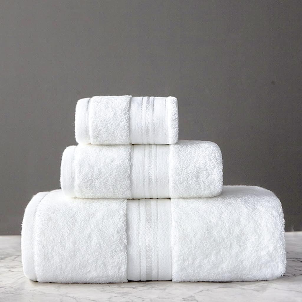 Bath Towel Set Cotton Soft Super Absorbent Towel Face/Thick and Large Bath Towel Bathroom Hotel Sauna(Black)