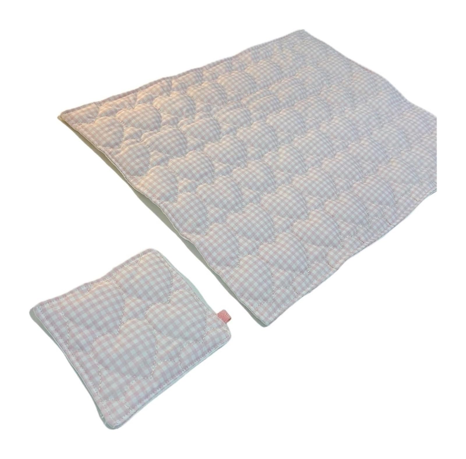 Cotton Heart-Shaped Quilted Placemats