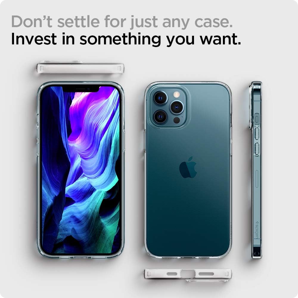 Spigen Liquid Crystal Designed for iPhone 12 Pro Max Case (2020.) - Crystal Clear