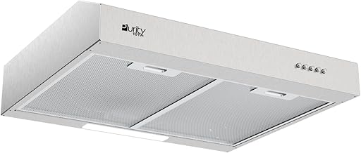 شفاط طباخ مطبخ يثبت على الحائط 60 سم، قوة شفط 450 متر مكعب/ساعة، تصميم مسطح بـ3 سرعات، اضاءة LED، فضي اينوكس (PTSLIM 60 فضي)