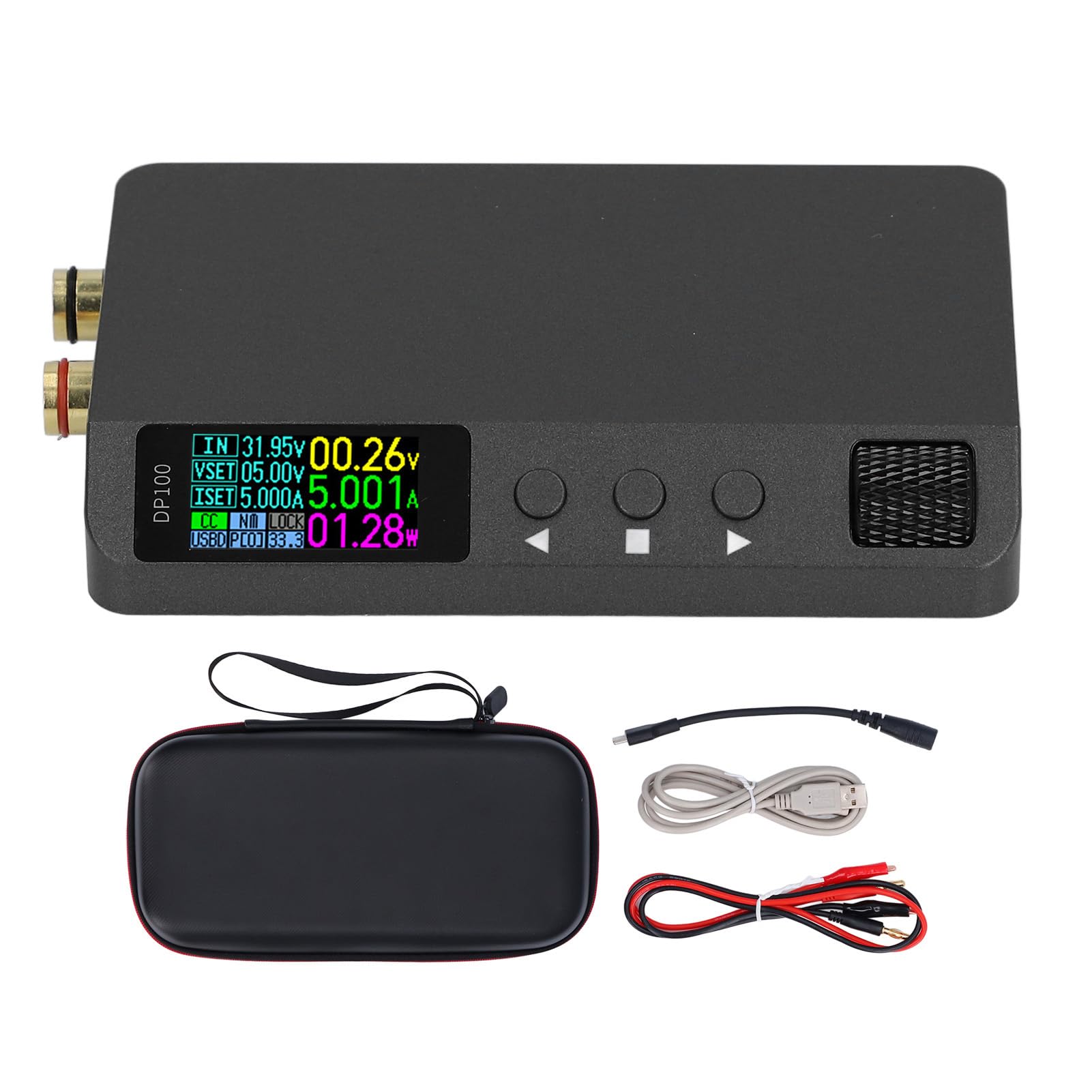 FTVOGUE Regulowany Zasilacz Prądu Stałego Cyfrowy Regulator Napięcia Wyświetlacza 30 V 5 A 100 W Ekran IPS PD QC Wejście do Testowania Laboratoryjnego Naprawa Elektroniki Zastosowanie na Stole