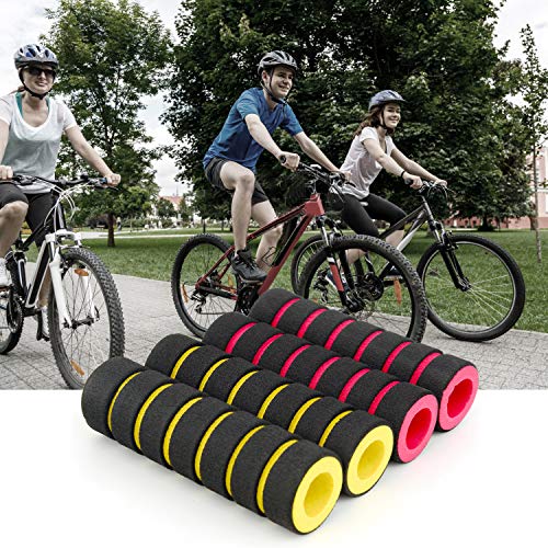 2 Pairs Soft Foam Bike Bar, Colorful Bike Handlebar Grips, Non-Slip Sponge Bicycle Handle Grip, Bike Hand Grip For Tricycle Wheel Chair Mountain Bike Foldable Bicycle Motorcycle Handle #TOP1