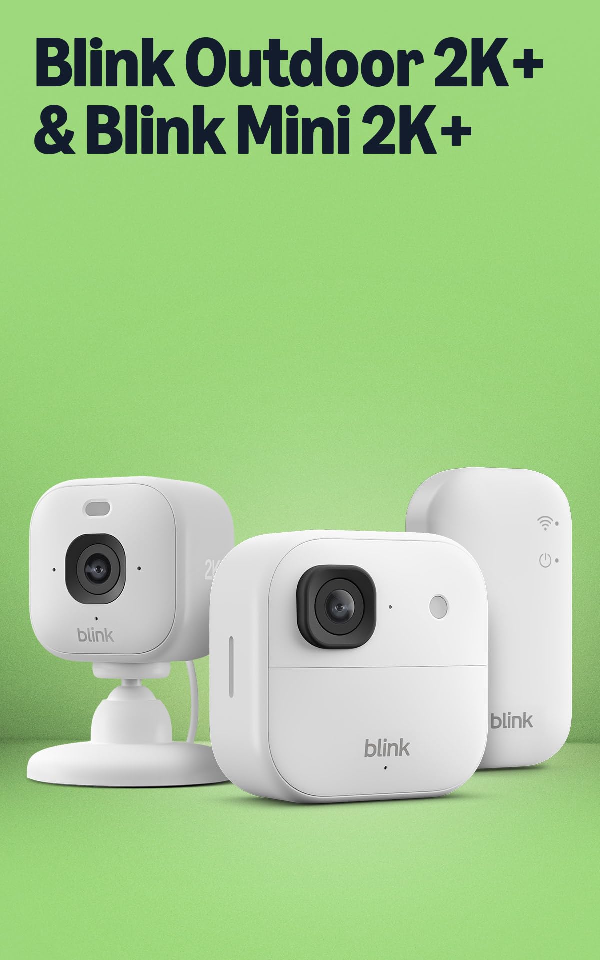 Cámara exterior 2K+ Blink con Cámara Mini 2K+ Blink (última generación), Blanco, módulo de sincronización básico Incluido en oferta en Amazon