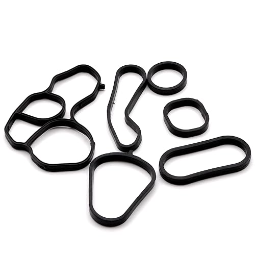 Miniatura 3 de Juego de juntas de carcasa para filtro de aceite y sello de enfriador de aceite compatible con Mini Cooper Countryman Paceman 2007-2016 11428643747