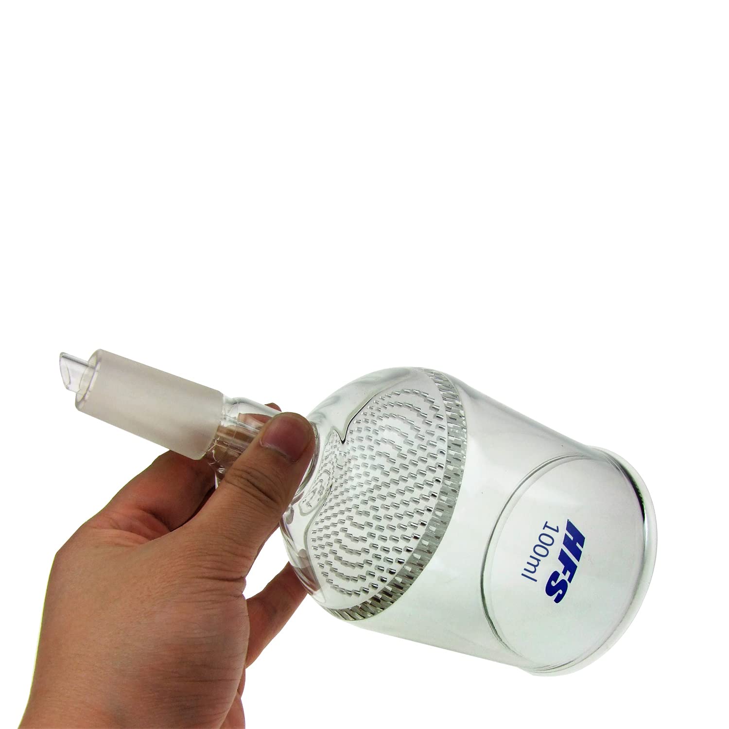 HFS(R) Buchner Filter Funnel, 24/40 Joint, Fine Frit - High Borosilicate Glass, 100ml, Precision Filtration for Laboratory Use