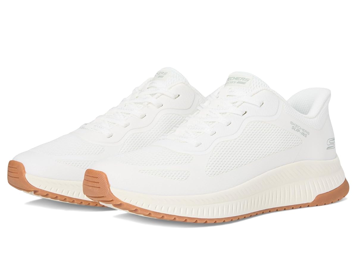 SKECHERS BOBS SPORT スリッポン ホワイト Amazon.com | Skechers Women's Hands Free Slip-Ins Bobs Squad
