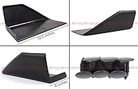 Vista 2 de Falda lateral con panel basculante complementario estilo M compatible con Ford Mustang GT Ecoboost S550 2015-2023, color negro