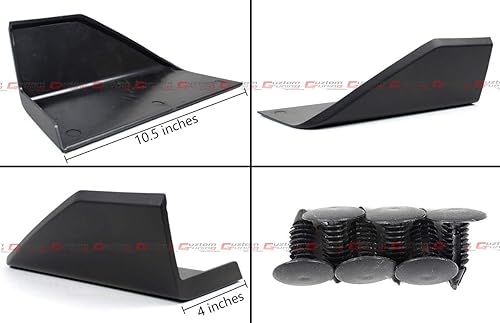 Miniatura 2 de Falda lateral con panel basculante complementario estilo M compatible con Ford Mustang GT Ecoboost S550 2015-2023, color negro