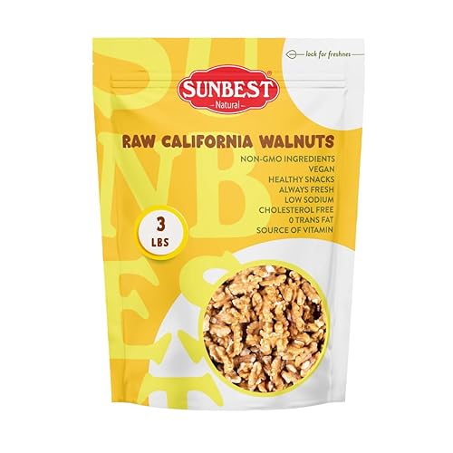Nueces de california en cáscara en bolsa resellable de la marca Sunbest Natural
