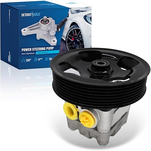Detroit Axle - Bomba de dirección asistida con polea de repuesto para Nissan 370Z Infiniti Q70 Q70L QX50 QX70 EX35 EX37 FX35 FX37 G35 G37 M35 M37