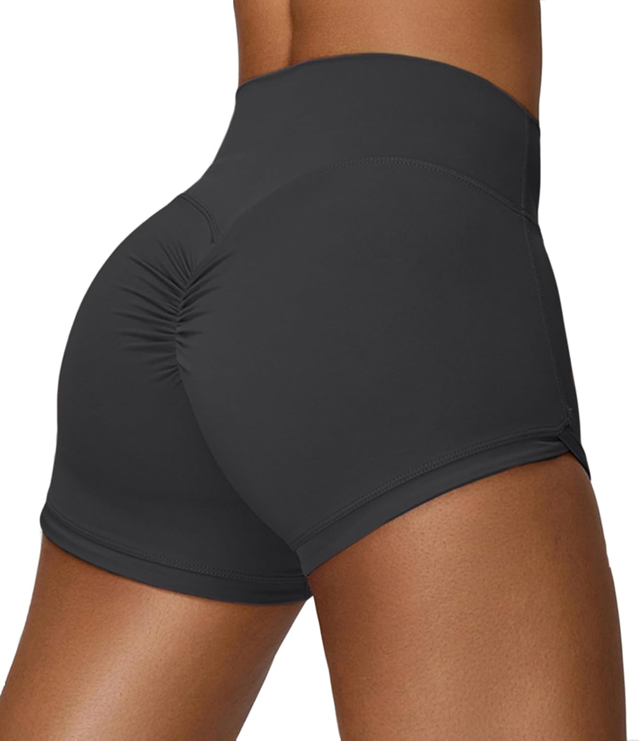Women's Biker Shorts No Front Seam High Waist Workout Gym Yoga Running Shorts - Image 5