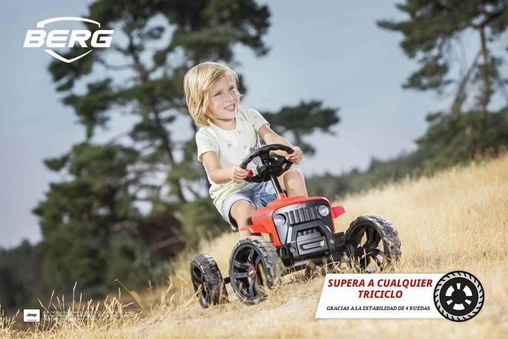 BERG Pedal Gokart Buzzy Rubicon | Coche de Pedales, Seguro y Estabilidad, Juguete para niños Adecuado para niños de 2 a 5 años