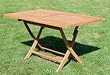ASS ECHT Teak Holz Klapptisch Holztisch Gartentisch Tisch in verschiedenen Größen - 2