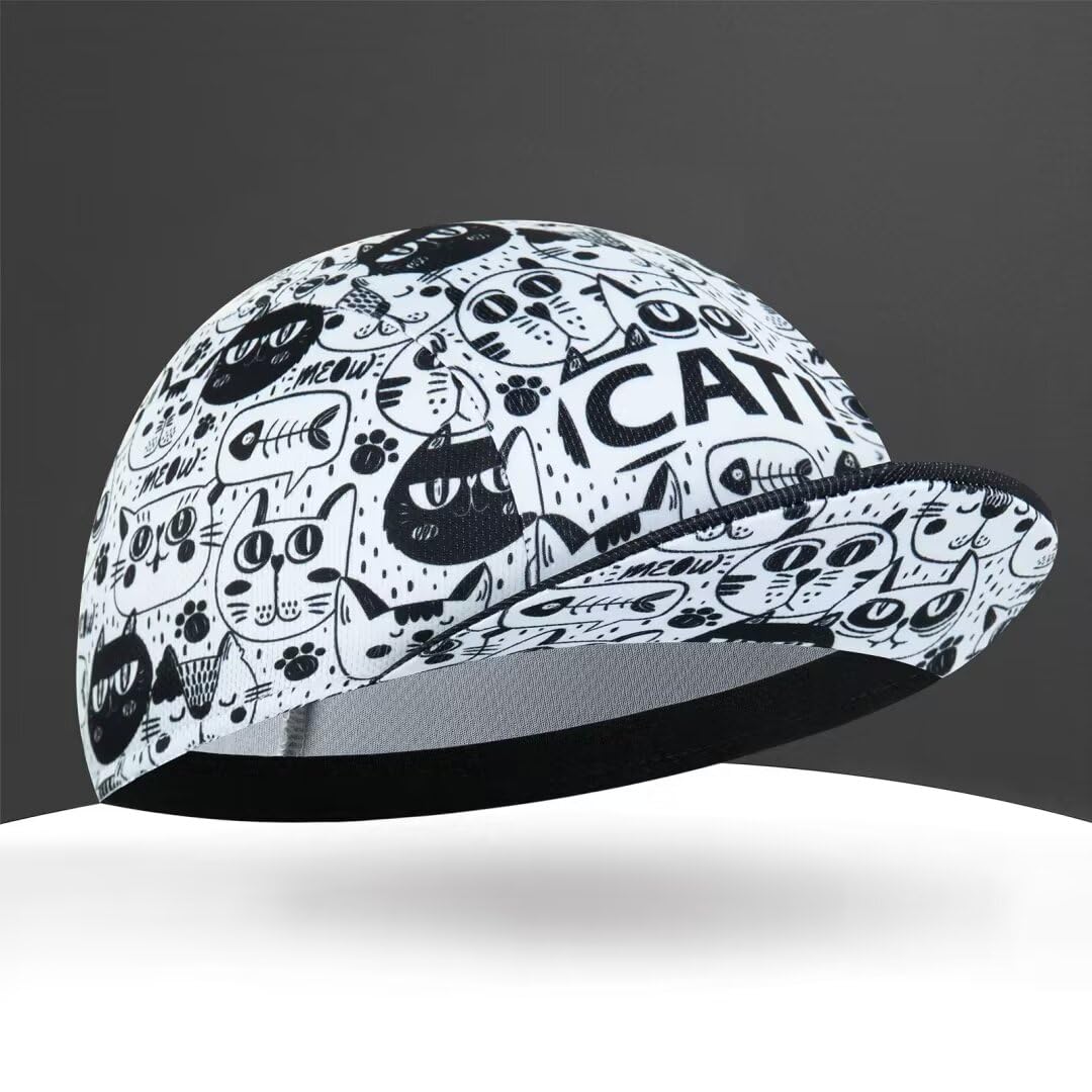 Gorra de ciclismo para hombre y mujer, sombrero de ciclismo debajo del casco, poliéster, transpirable, absorbe el sudor