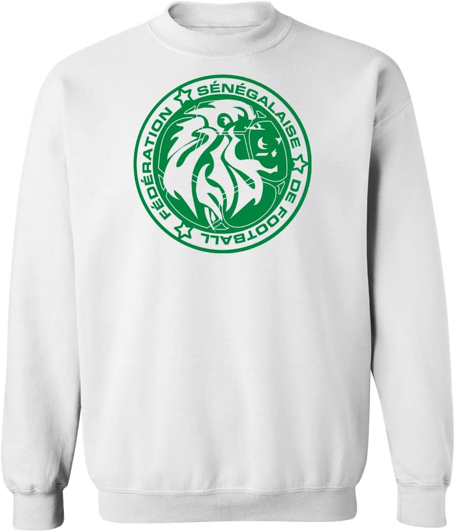 FLAURA Senegal Soccer #16 Mendy World Football Fans Adult Crewneck Sweater