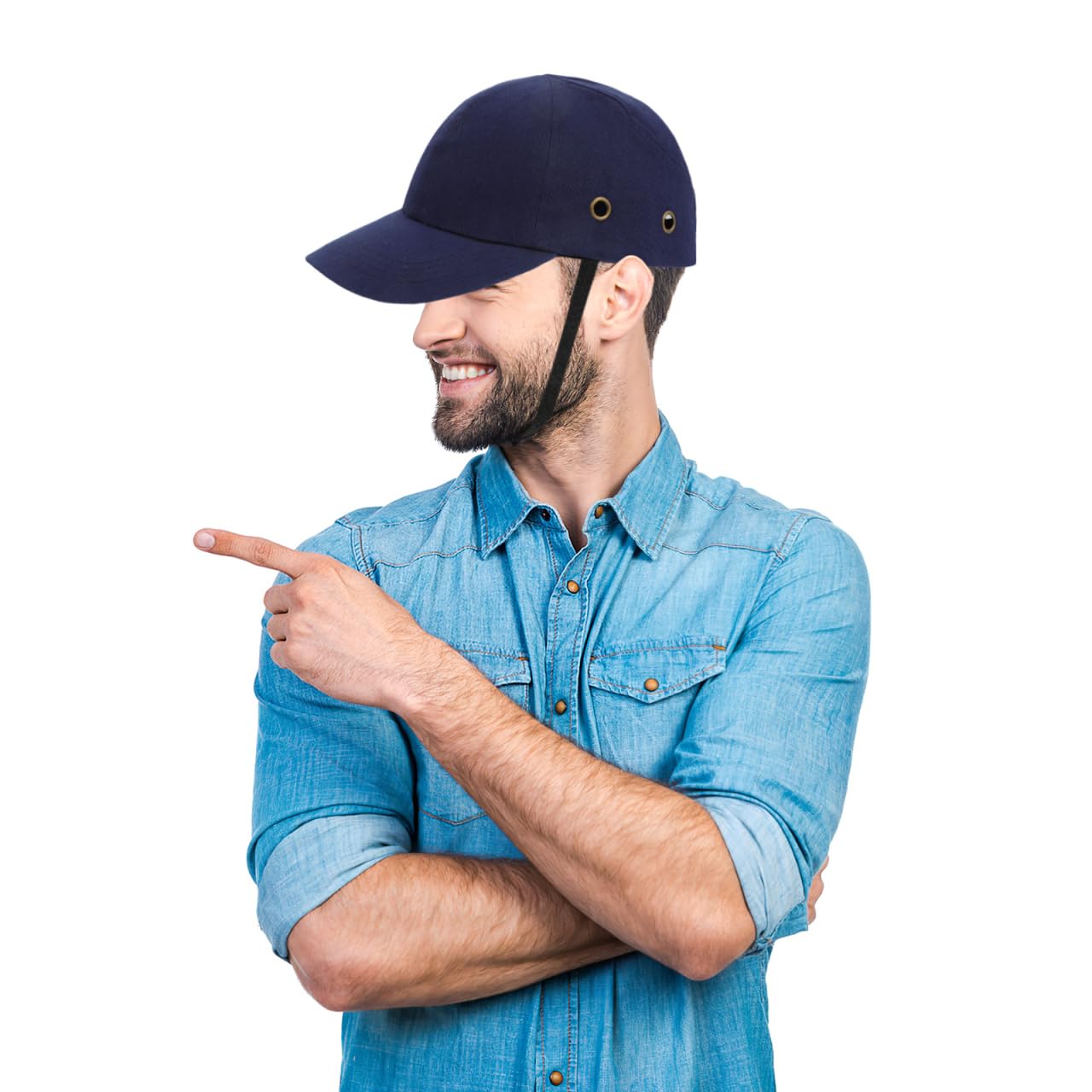 Mipcase Casquette Anti-Collision Coquée ABS + Coton Respirant – Protection Légère Contre Les Chocs pour Chantier, Skateboard et Activités Extérieures – pour Hommes et Femmes