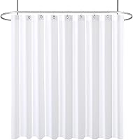 Vista 30 de Biscaynebay - Cortina de ducha de tela de calidad de hotel de 72 x 72 pulgadas, cortinas de baño resistentes al agua doradas, ojales resistentes a