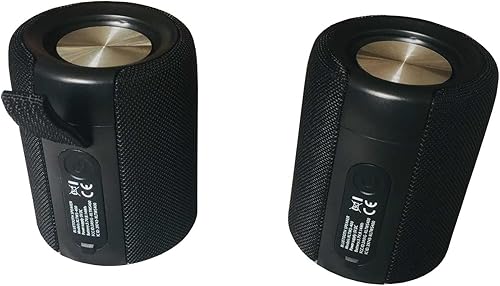 Altavoz Bluetooth magnético sonido estéreo portátil con radio FM, reproductor TF, sonido envolvente de 360 y diseño impermeable IPX5, más de 15