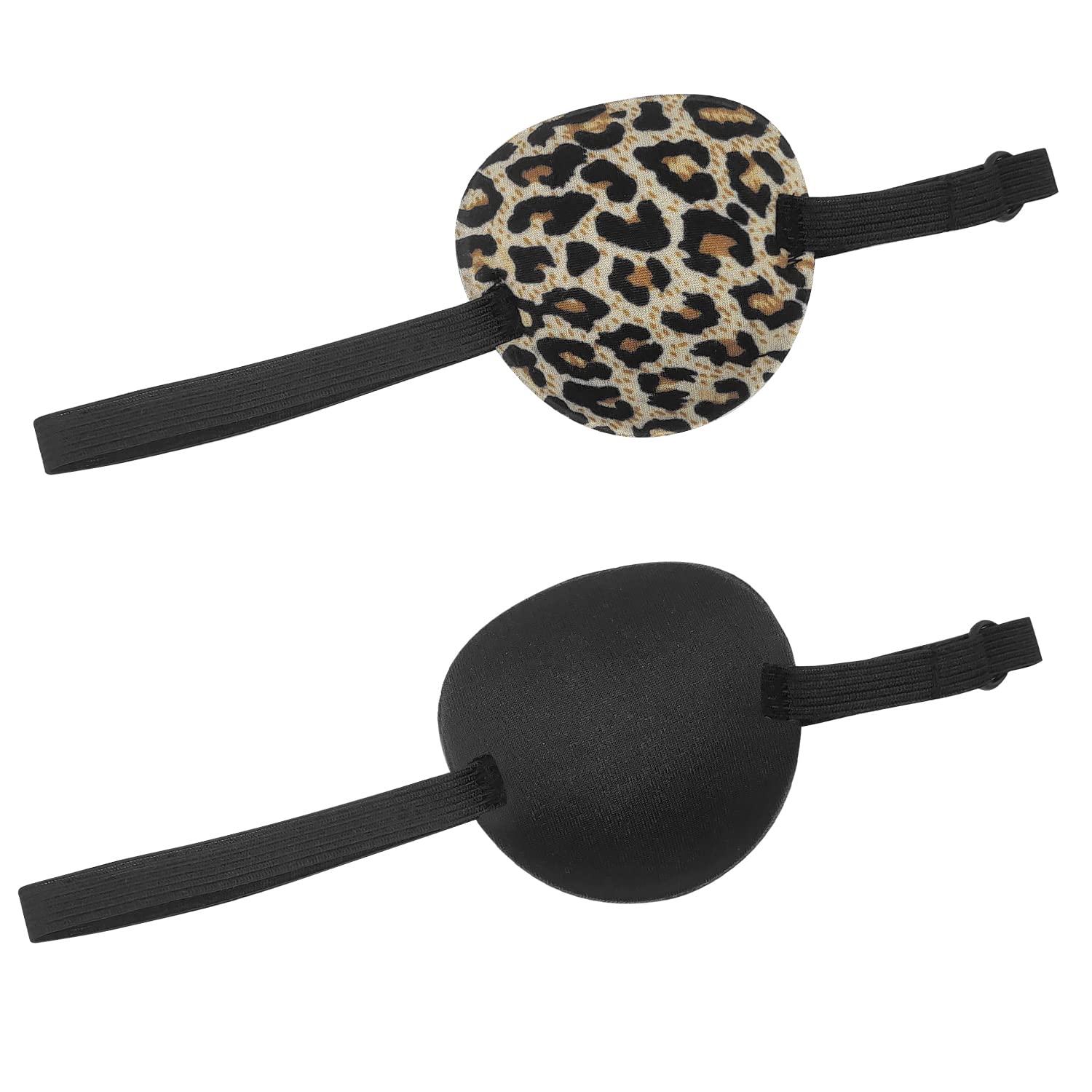 ALLY-MAGIC 2 PCS Single Eye Patches, Pirate Single Eye Patch, Eye Masks with Adjustable Buckle, Eye Patches for Amblyopia Correction, Eye Mask for Adults and Kids Y9DYZLKZ