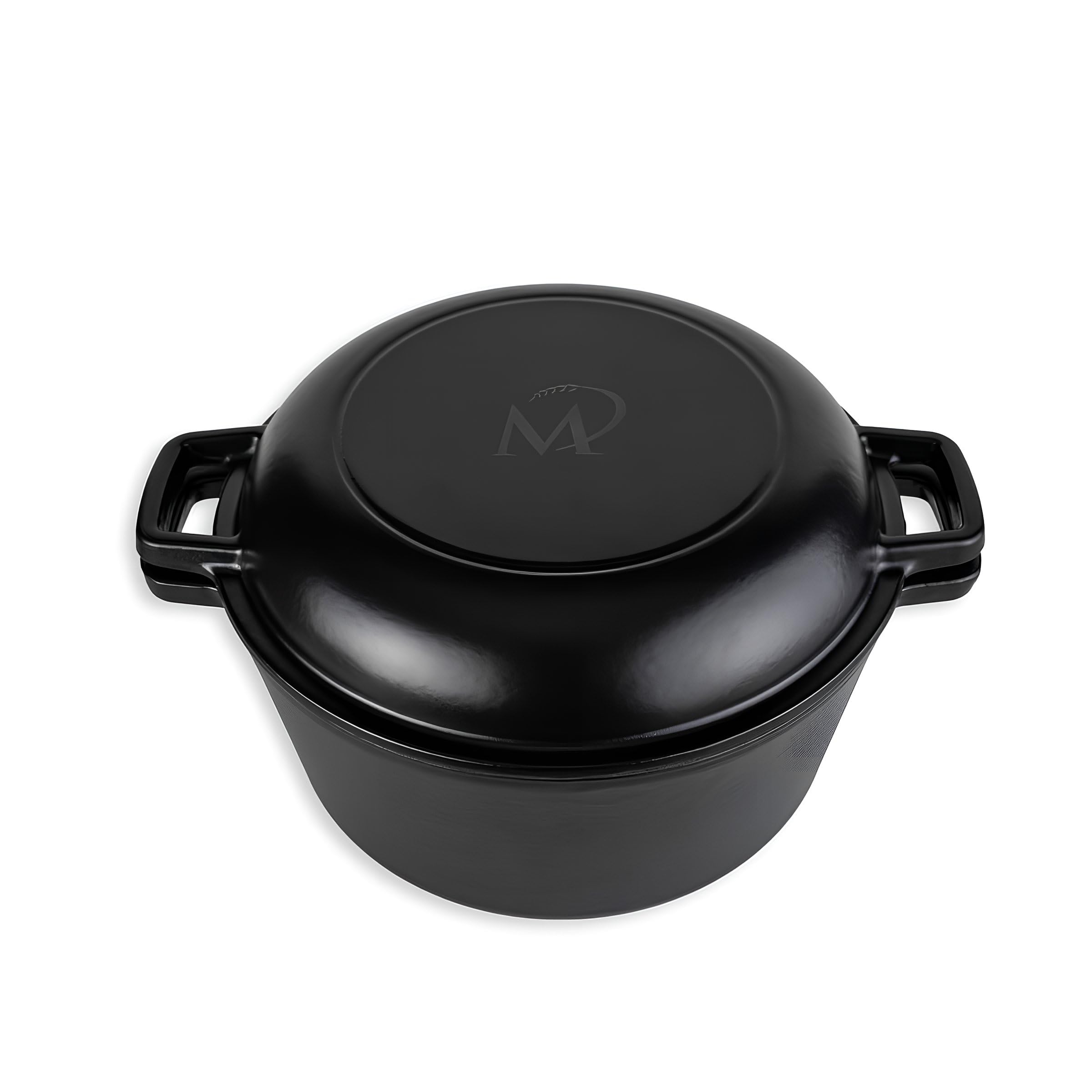 Marcel Paa Gusseisentopf 26,5 cm – Emaillierter Brotbacktopf 4,8 L für Brote bis 1 kg – mit Deckel – für Induktion Backofen & alle Herdarten