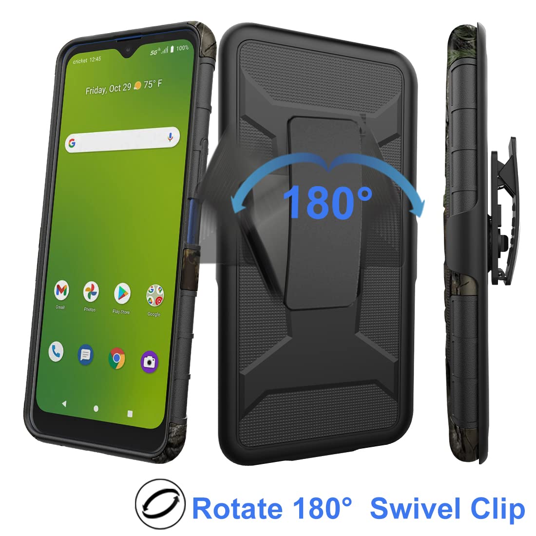 Funda Protectora Ailiber Para AT&T Radiant Max 5G Y Cricket 5G Con