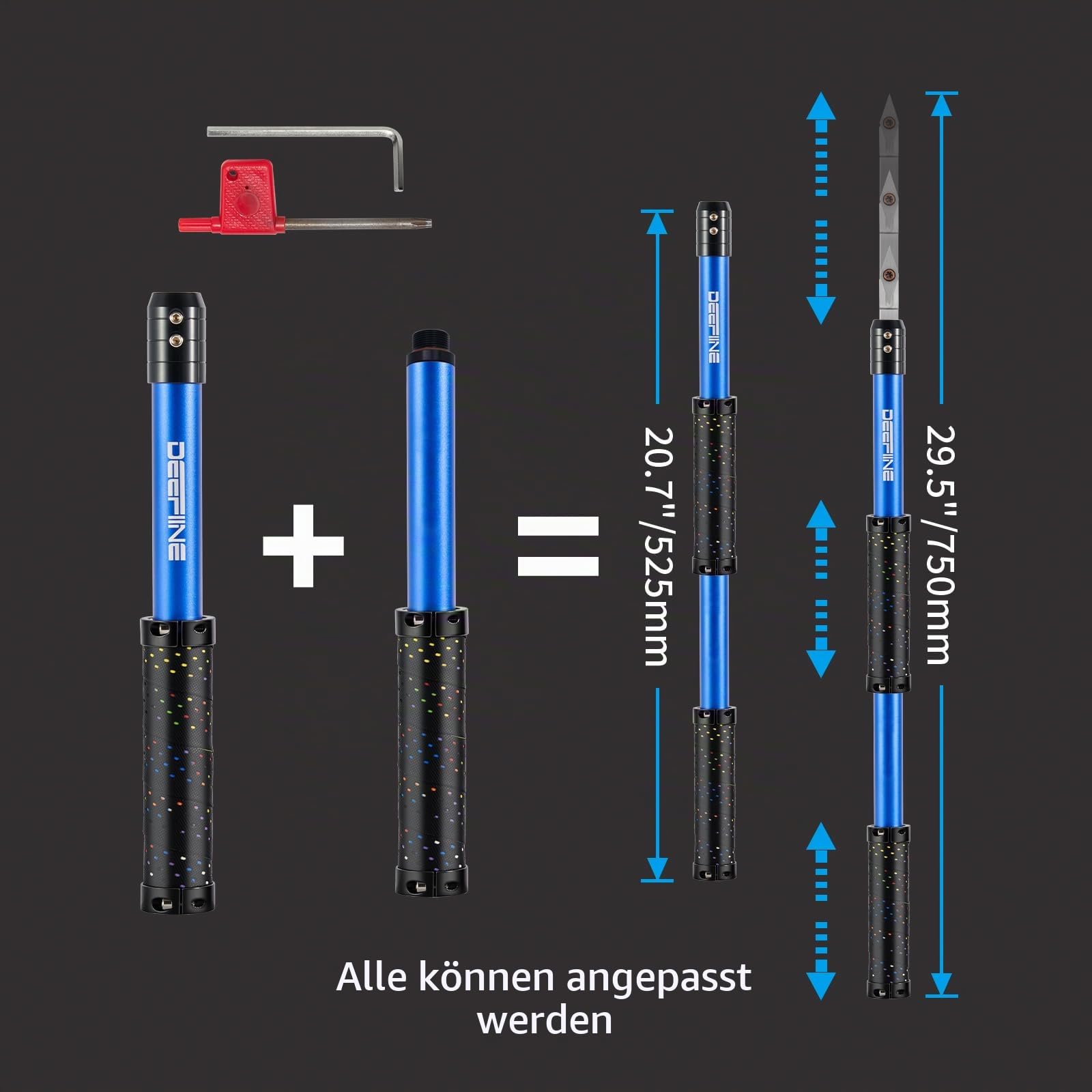 Drechseleisen Set,Drehwerkzeuge für Holz Mit Hartmetall-Schneidplatten,verstellbare Drechselmesser set Für Drechselbank Schnitzholz.(6B)