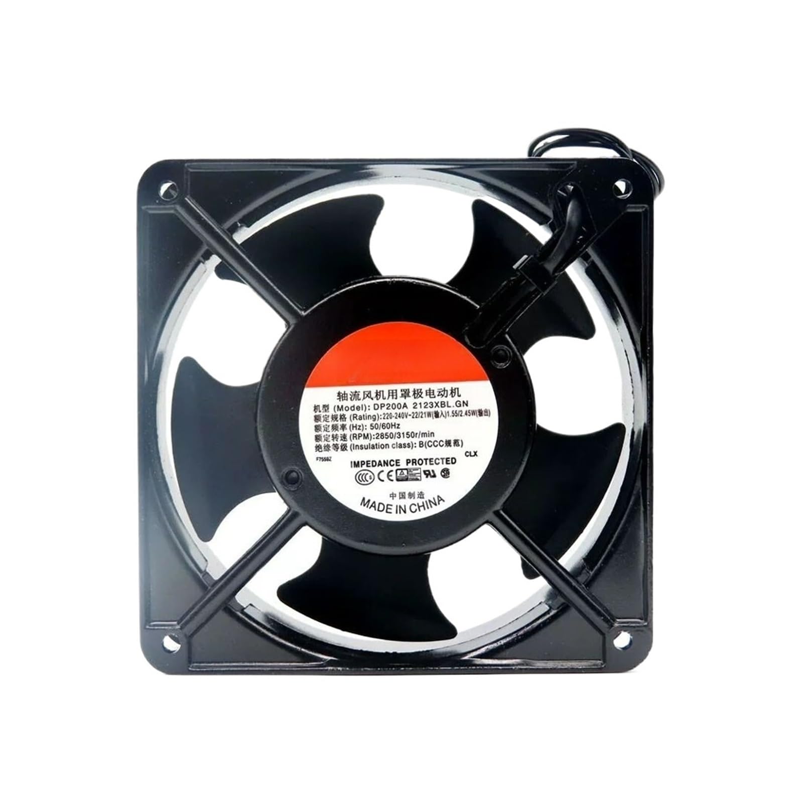 OKEWGHFL DP200A.2123XBL 220VAC 22/21W 120 * 38MM 2wire Server Driver Cooling Fan