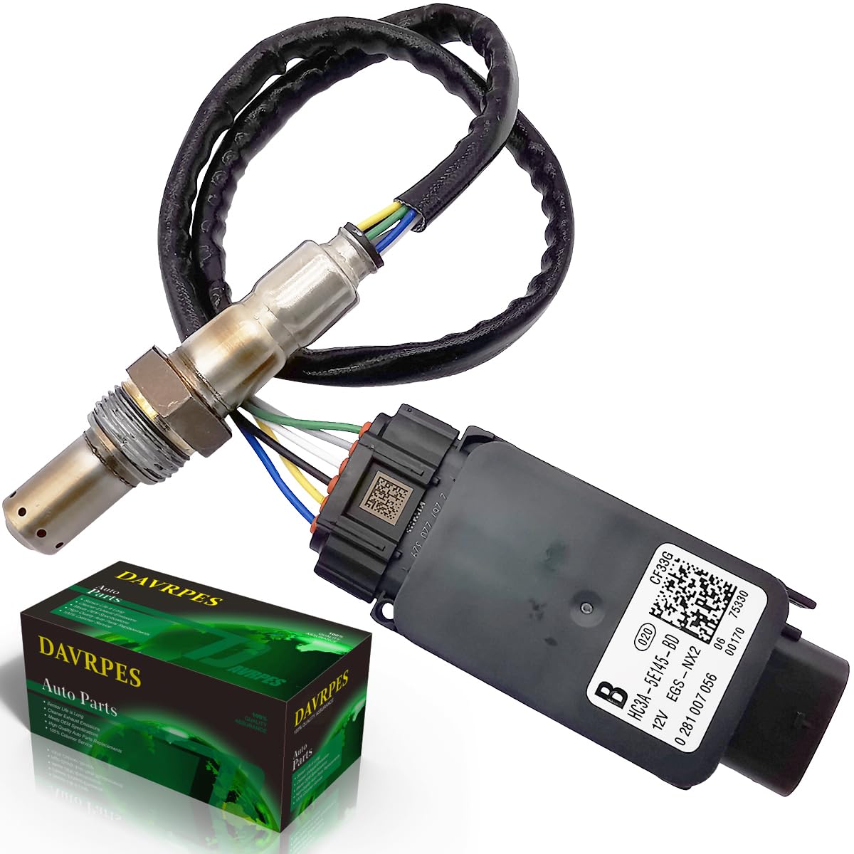 DAVRPES HC3A-5E145-BD Nox Sensor Nitrogen Oxide Sensor for Ford F250 F350 Super Duty 6.7L Replace#HC3A5E145BD｜HC3A 5E145 BD