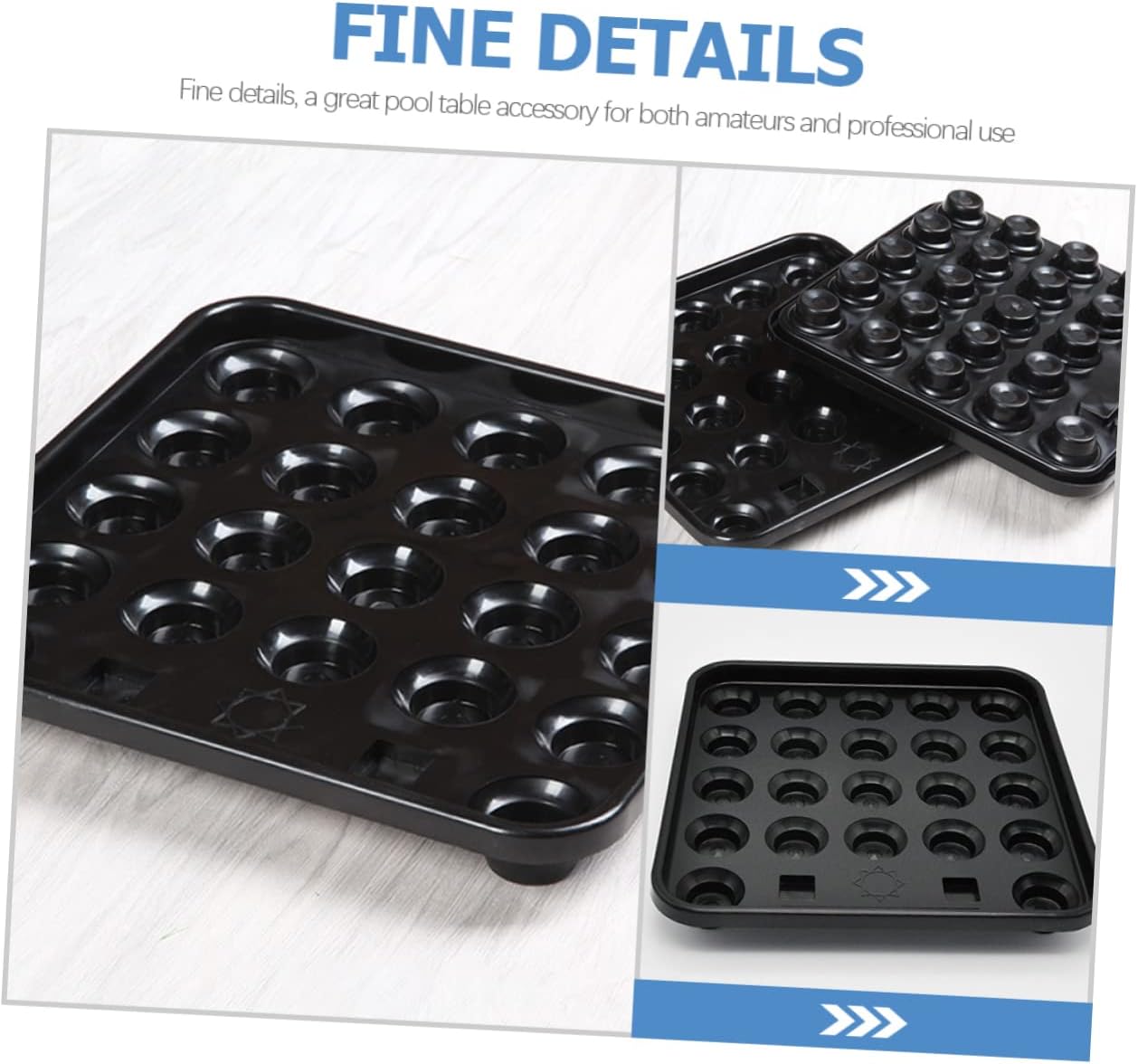 Sturdy Billiard Pool Ball Storage Rack 22 Ball Tray Plastic Snooker Accessories for Game Enthusiasts for Indoor Pool Tables