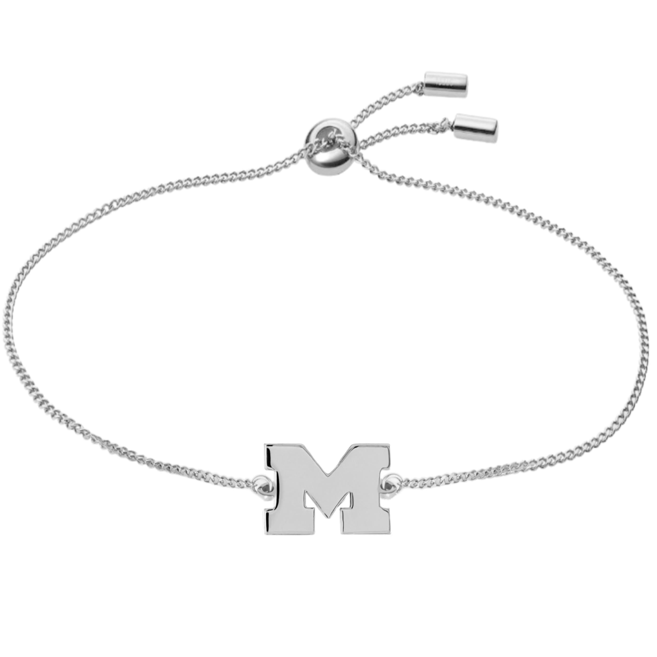 Stone Armory Bracelet Jewelry for Michigan Wolverines – Adjustable Corded Bracelet Featuring Block M – Comfortably Fits Up to a 9-Inch Wrist - Ideal Gift for Alumni, Students, Fans & Graduates