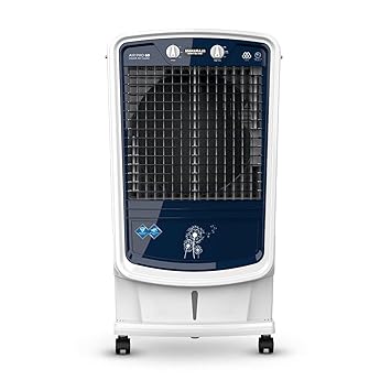 Maharaja Whiteline AIR PRO 60 Air Cooler with 60 ltr Large Tank Capacity, 190W (Blue and White)