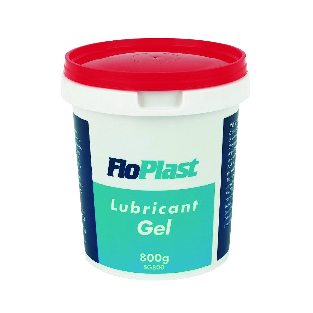 FloPlast Lubricant Silicone Gel 800g WRAS Approved Pipe Systems & Sockets
