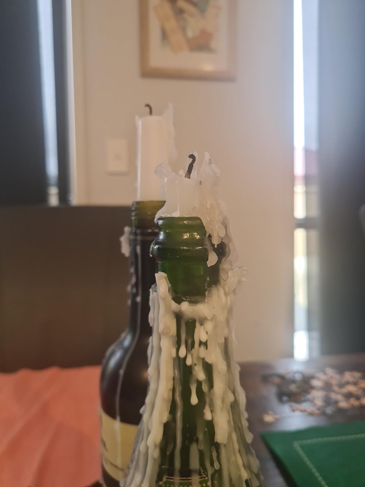 14 Pack Black Taper Candles, 10 Inch Black Dripless, Unscented Dinner