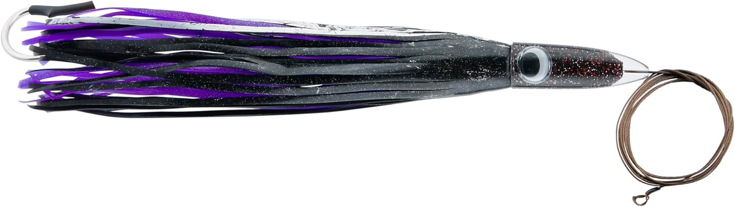 C&H Lures Wahoo Whacker XL 16” High-Speed Rigged & Ready Heavy Duty Saltwater Fishing Lures – 11 oz Missile-Shaped Head, Trolling Lure for Wahoo, Tuna & Mahi Mahi – Runs Deep at Speeds Up to 20 Knots