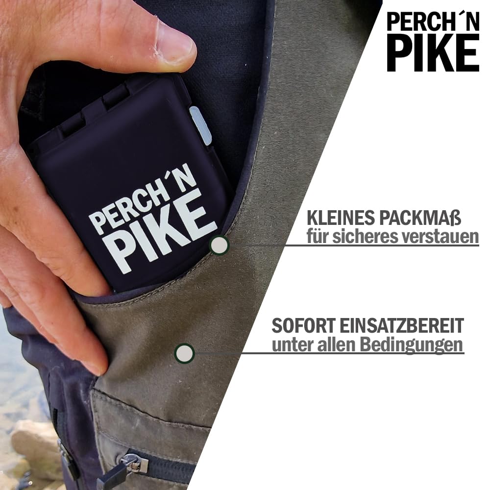 Krętlik wędkarski w zestawie z pudełkiem, Duo-Lock Snap, 8-28 kg, zestaw krętlików, 125 krętlików do spinningu, krętlik wędkarski z karabińczykiem do pstrąga, okonia, sandacza i szczupaka