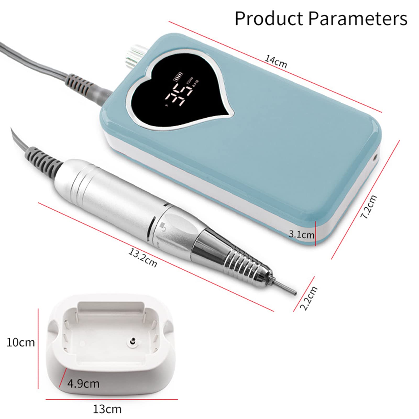 ポータブルネイルドリル 最大10000RPM ポータブルネイルドリル 最大10000RPM 【公式通販】