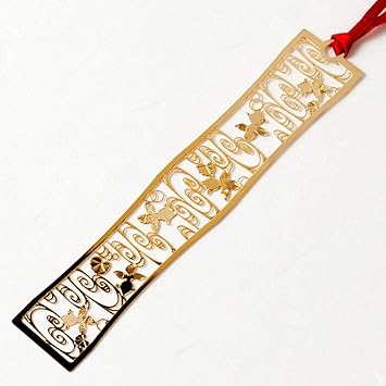Amazon 和柄ブックマーカー夏金魚 Wag003 金の栞シリーズ24k表面加工金属製ブックマーカーmetal Bookmark Japanese Pattern しおり 文房具 オフィス用品