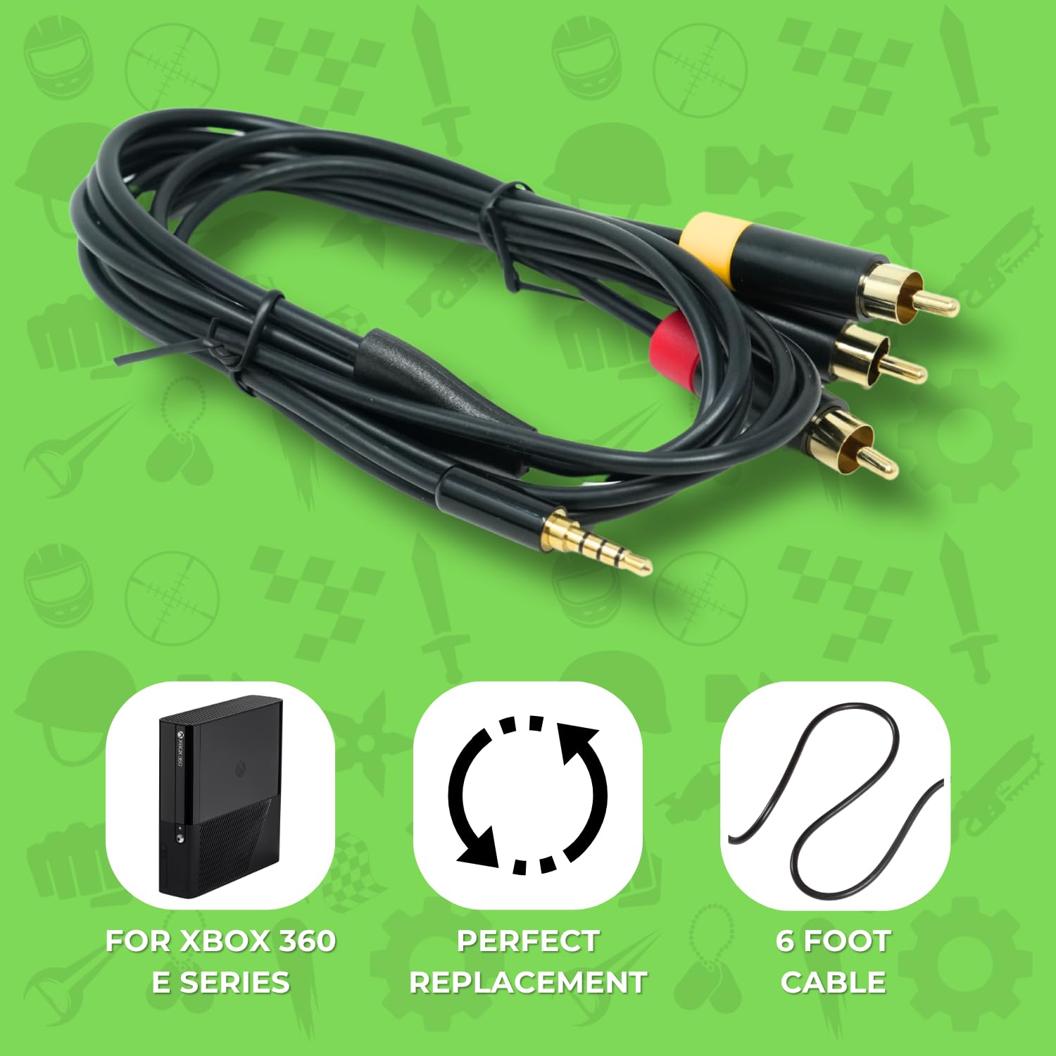 Câble Composante HD Pour Xbox 360 MICROSOFT – Original Et Scellé (Neuf)