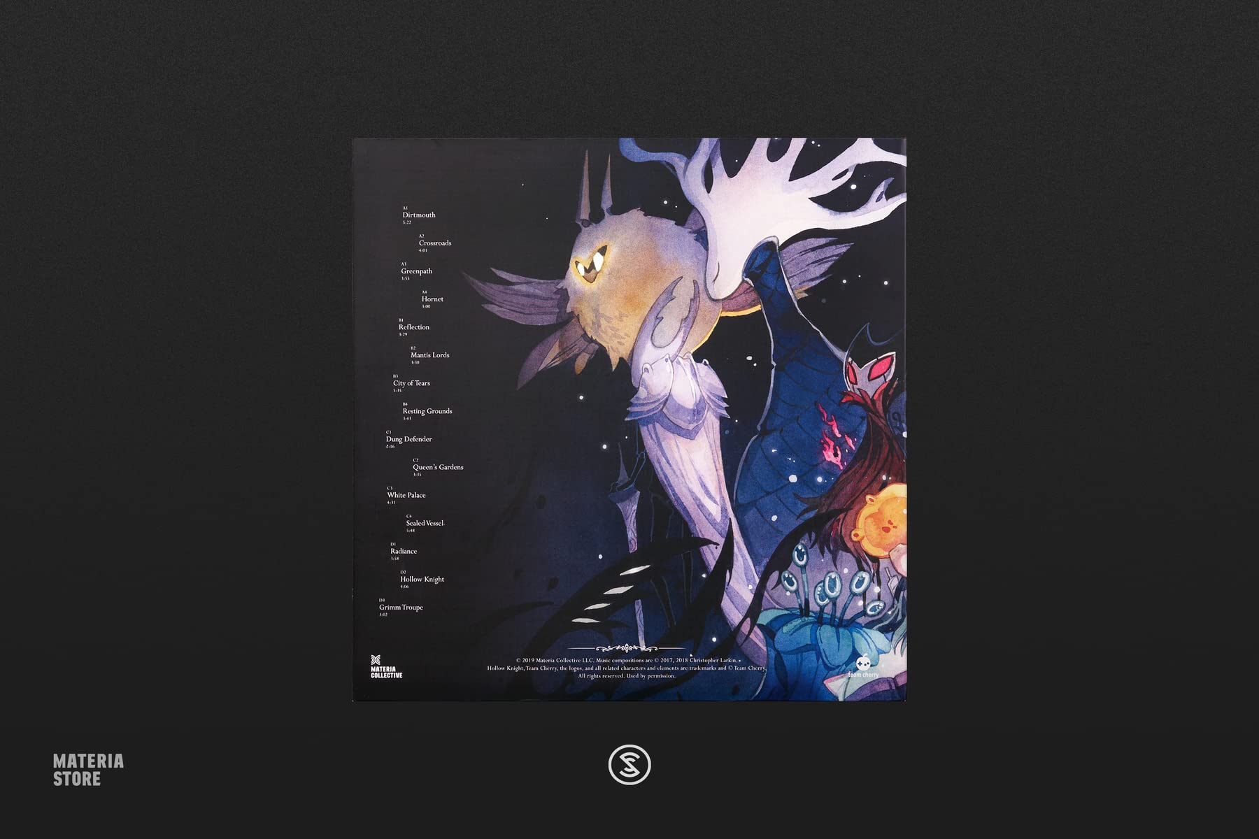Hollow Knight kolekcje fortepianu – płyta winylowa 2 x LP [wydanie drugie 180 g czarne] Christopher Larkin; David Peacock i Augustine Mayuga Gonzales