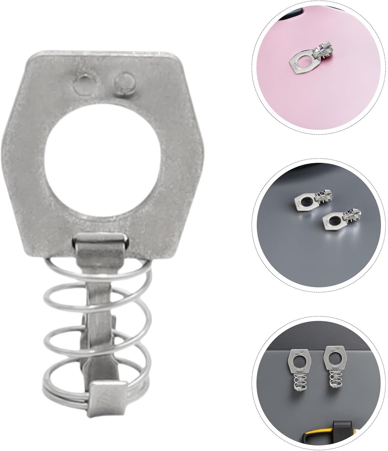 6pcs Rv Water Heater Door Cam Lock Latch Stainless Steel Silver | Weather Durability, Silent Locking, Single Hand Operation, Waterproof Protection