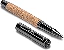 AUREX Luxury Rollerball Pen – Full Metal & Recycled Wood Design, Cork Grip, Elegant Gift Box w/Extra Refill – Fancy Executive Writing Pen