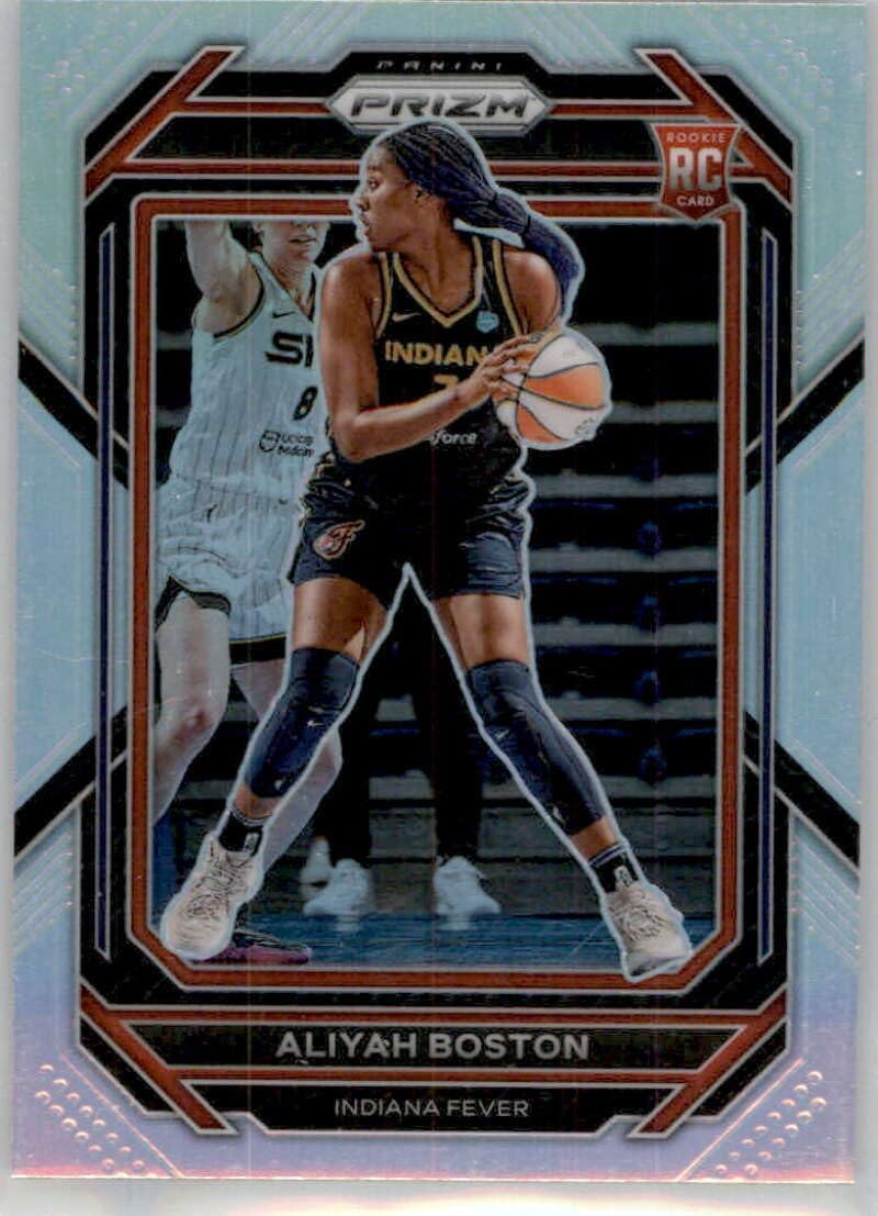 2023 Panini WNBA Prizm Basketball Prizms Silver #133 Aliyah Boston Indiana Fever Official Trading Card (Stock Photo may be shown, card in Near Mint to Mint Condition)