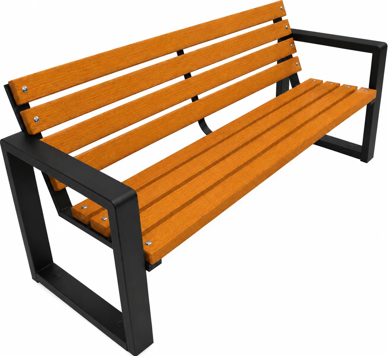 Panchina da Esterno - Panchina da Giardino e da Parco - Panca da Esterno Resistente alle Intemperie - Panchine da Esterno (Grande Pino, 125cm)